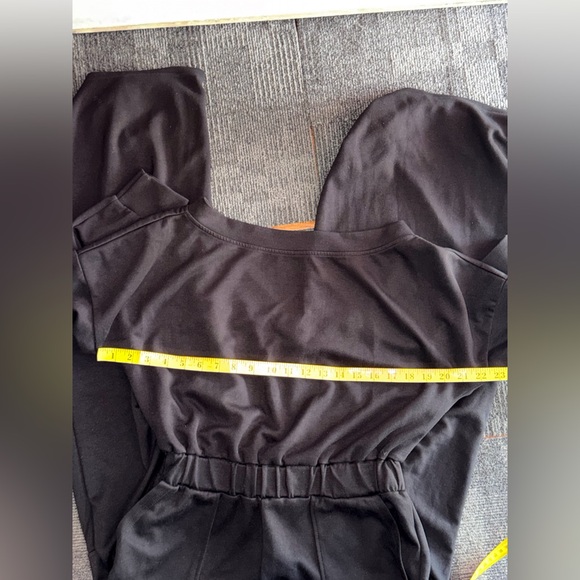 CHICME Size M – Black Open-Back Jumpsuit Women’s, Soft Stretch Minimalist Style - Picture 12 of 16